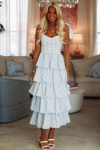 Juniper Midi Dress - Blue-HAZEL & OLIVE S1351D/3-Small-