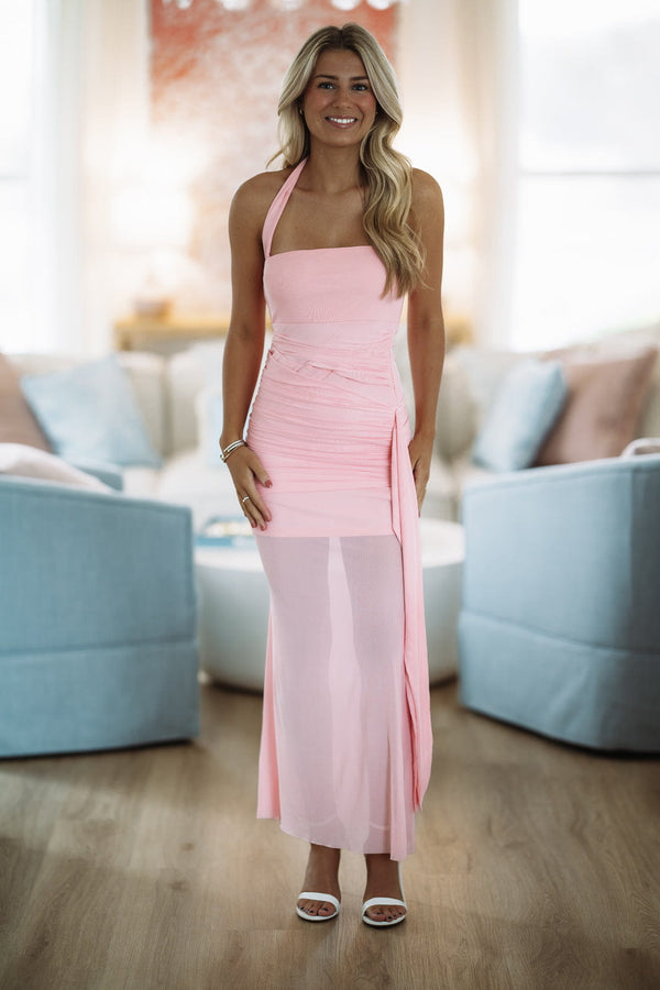 Hazel & Olive KA0308H By My Side Maxi Dress - Pink