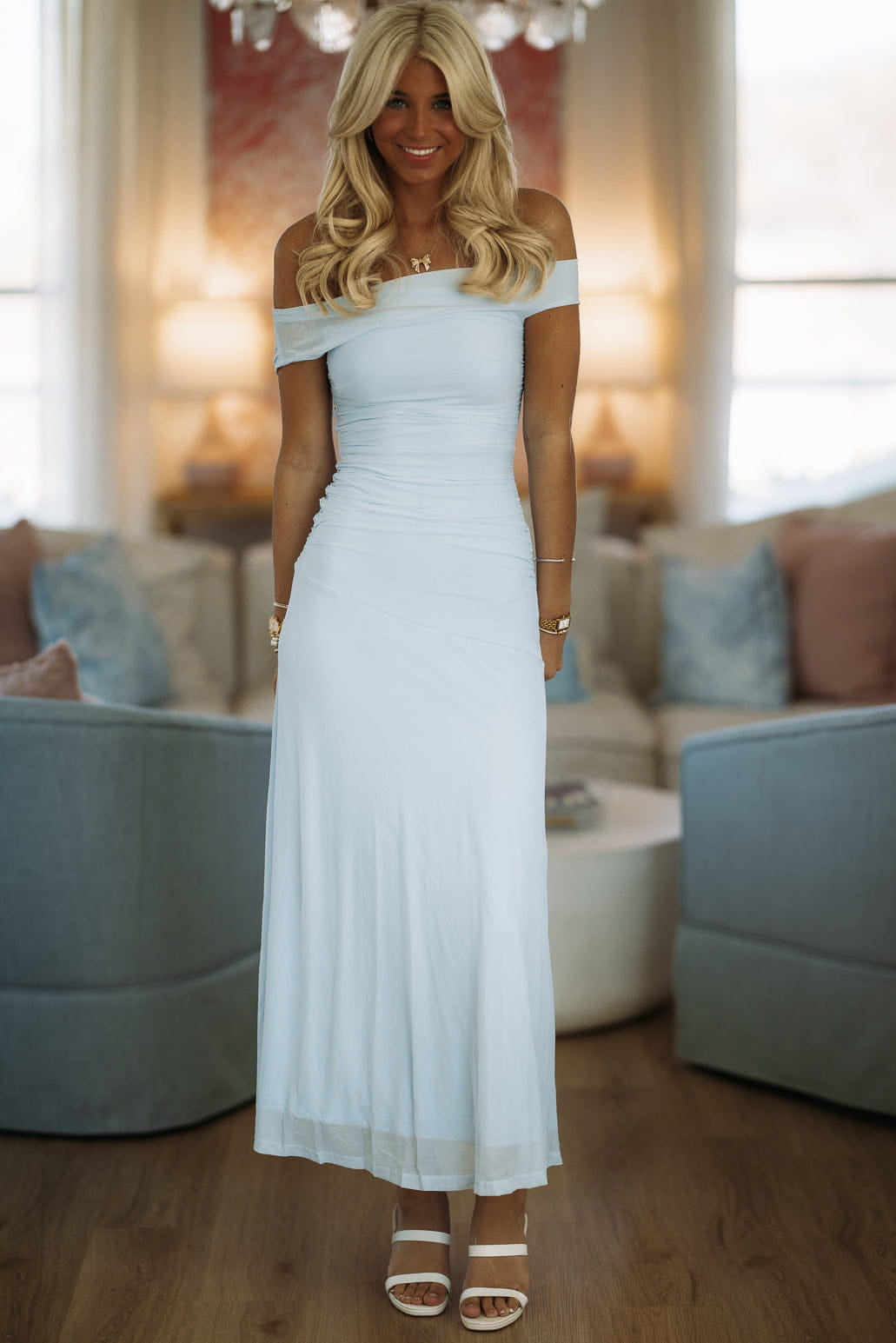 I'll Be There Maxi Dress - Light Blue Hazel & Olive I'll Be There Maxi Dress - Light Blue Hazel & Olive