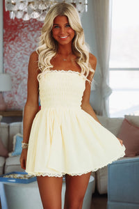 Keeley Mini Dress - Yellow-HAZEL & OLIVE SM/D20885A-Small-