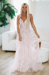 HAZEL & OLIVE Keeper of My Heart Maxi Gown - Blush Pink