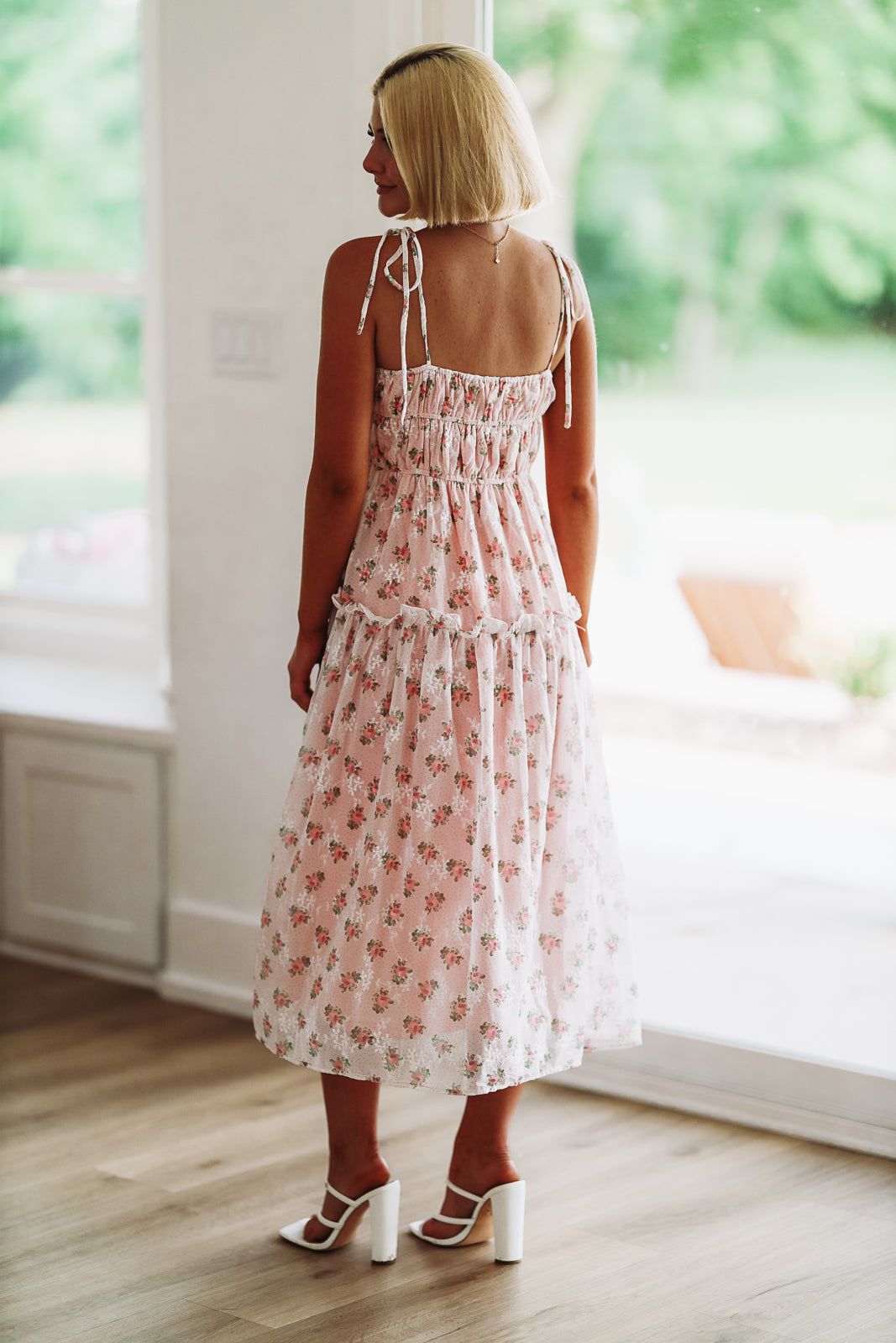 fancy day midi dress pink L-Z Day Midi Dress - Pink, Large | Hazel and Olive
