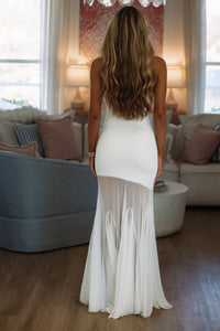 Hazel & Olive LD11820 Cool Whispers Maxi Dress - White