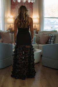 Hazel & Olive LD11919 Bordeaux Nights Maxi Dress - Black