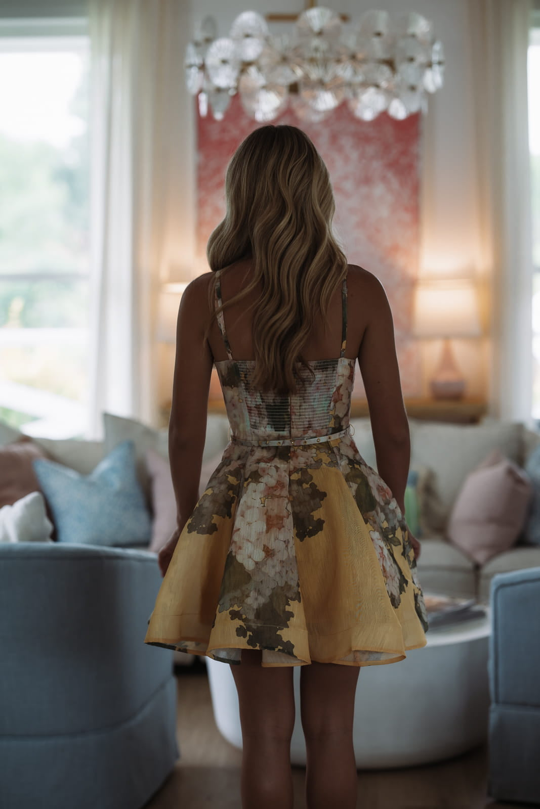 yellow and gray dress Mustard with Print Pocket XL it provides both comfort and elegance 10PM In Tuscany Mini Dress
