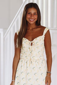 Lemon Squeeze Crop Top - Yellow-HAZEL & OLIVE-XSmall-