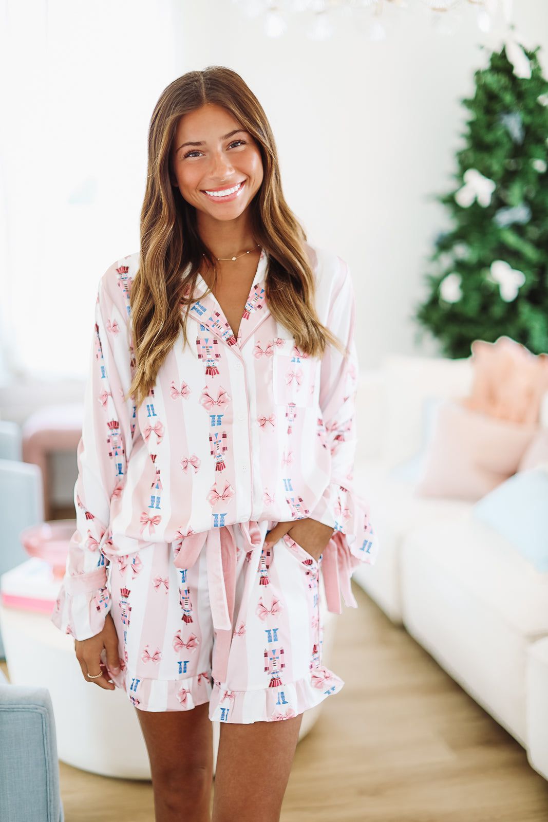 Let's Get Cracking Nutcracker Pajama Top - Pink – Hazel & Olive