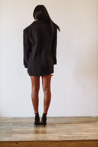 Little Miss Boss Oversized Blazer - Black-HAZEL & OLIVE-Small-
