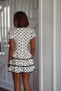 Look at Her Mini Dress - Black and White-HAZEL & OLIVE-Small-