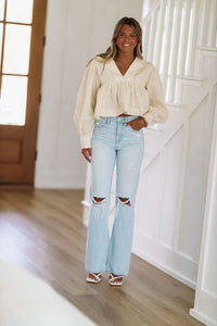 Made For You Jeans - Light Wash-HAZEL & OLIVE-24-