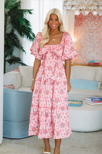 Magnolia Lane Maxi Dress - Pink-HAZEL & OLIVE ID39655/01-Small-