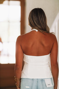 Make a Statement Top - White-HAZEL & OLIVE-Small-