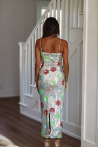 Make It Fun Midi Dress - Silver-HAZEL & OLIVE-Small-