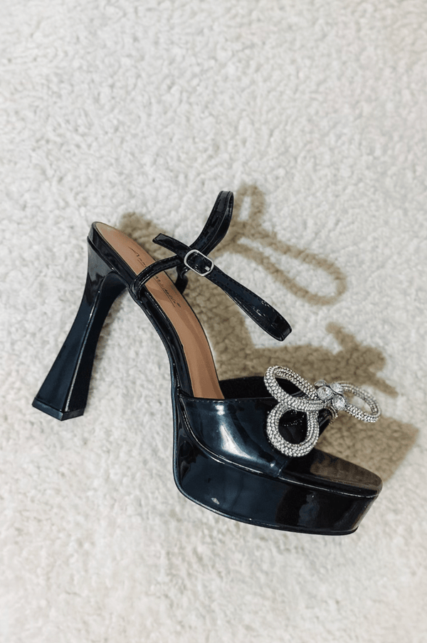 March to the Beat of My Heart Platform Heels - Black-HAZEL & OLIVE-5.5-