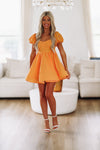 HAZEL & OLIVE Marigold Mini Dress - Orange