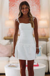 Marry Me Mini Dress - White-HAZEL & OLIVE-Small-