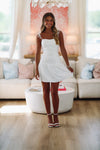 Marry Me Mini Dress - White-HAZEL & OLIVE-Small-