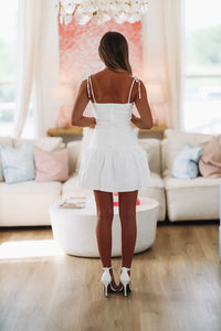 Marry Me Mini Dress - White-HAZEL & OLIVE-Small-