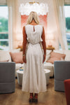 #1 Stunner Midi Dress - Off White-HAZEL & OLIVE MD5433-Small-