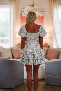 Magic in Spring Mini Dress - Blue, Pink and Red-HAZEL & OLIVE MD5596-Small-