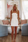 Hugs and Kisses Mini Dress - Off White-HAZEL & OLIVE MD5684-Small-