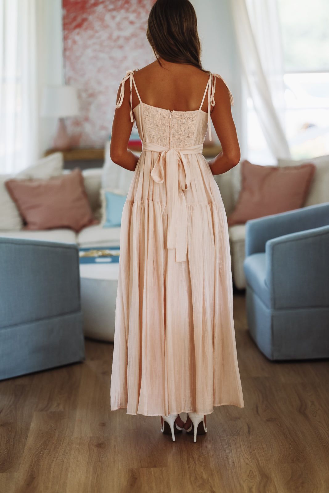 Rosé All Season Maxi Dress - Blush Pink – Hazel & Olive