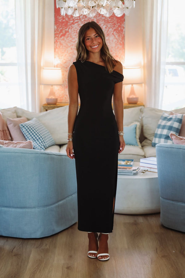 Before the Storm Maxi Dress - Black-Hazel & Olive MD6513/S-Small-