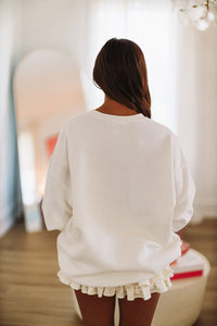 Merrier With a Martini Sweatshirt - Cream-HAZEL & OLIVE-Small/Medium-