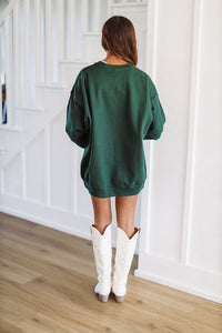 Merrier With a Martini Sweatshirt - Green-HAZEL & OLIVE-XLarge-