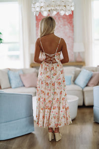 More Than Words Maxi Dress - Cream and Pink-HAZEL & OLIVE-Small-