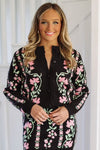 More to Come Floral Cardigan - Black-HAZEL & OLIVE-Small-