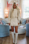 Winter Chill Sweater and Mini Skirt Set - Light Taupe-Hazel & Olive MST8046-Small-