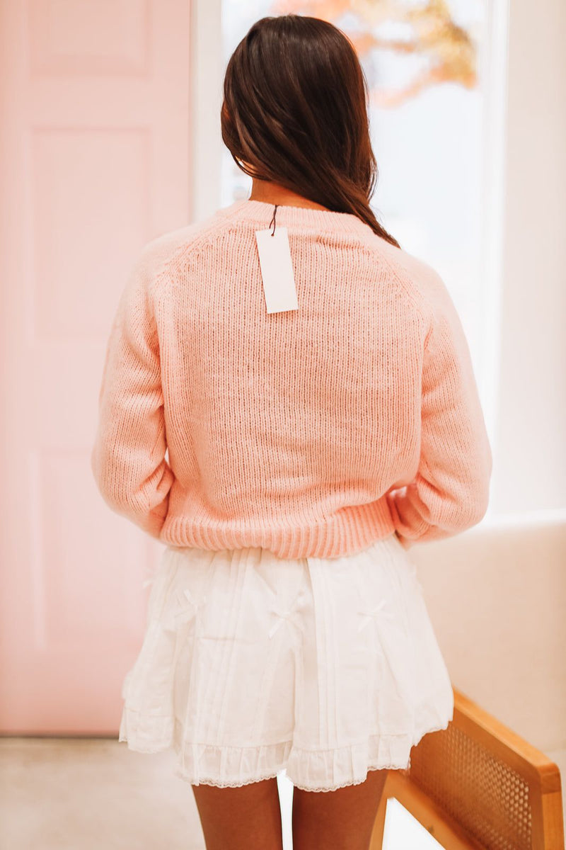 My Swan Song Sweater - Pink-HAZEL & OLIVE PST1492-Small-