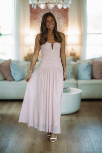 Hazel & Olive ND/2198 Forever Begins Maxi Dress - Pink