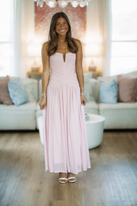 Hazel & Olive ND/2198 Forever Begins Maxi Dress - Pink