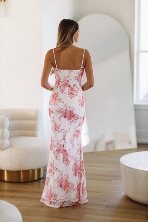 HAZEL & OLIVE New Romantic Maxi Dress - Red and White