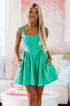 Not Your Girl Mini Dress - Kelly Green-HAZEL & OLIVE-Small-
