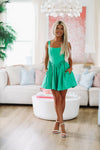Not Your Girl Mini Dress - Kelly Green-HAZEL & OLIVE-Small-