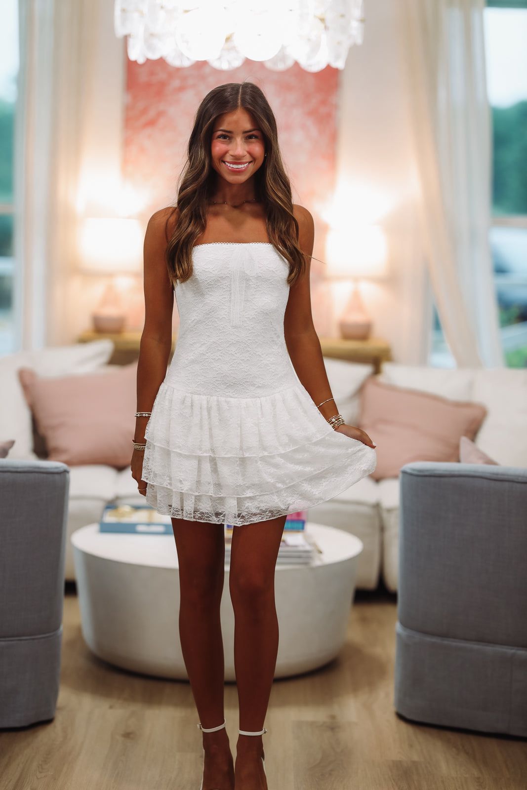 Oakley Mini Dress - White – Hazel & Olive