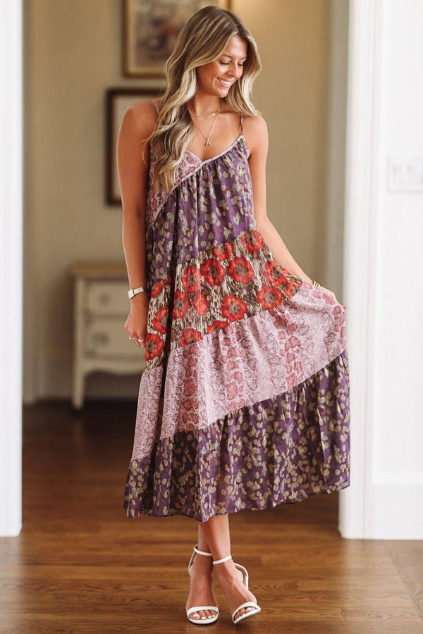 On the Prowl Maxi Dress - Purple-HAZEL & OLIVE-Small-