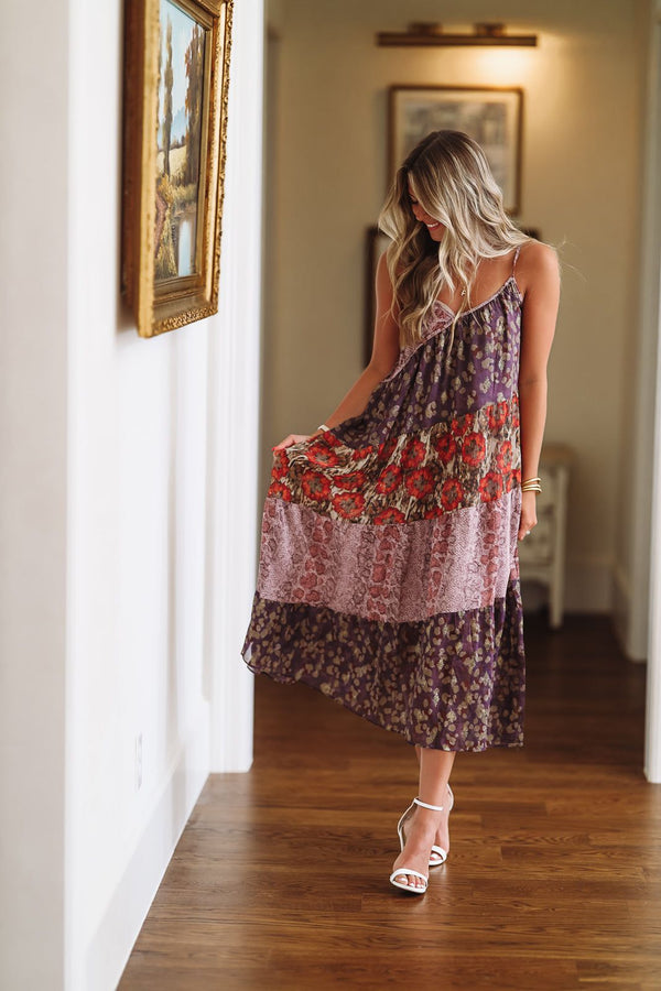 On the Prowl Maxi Dress - Purple-HAZEL & OLIVE-Small-