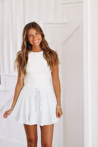 On Your Own Terry Skirt - Heather Grey-HAZEL & OLIVE-Small-