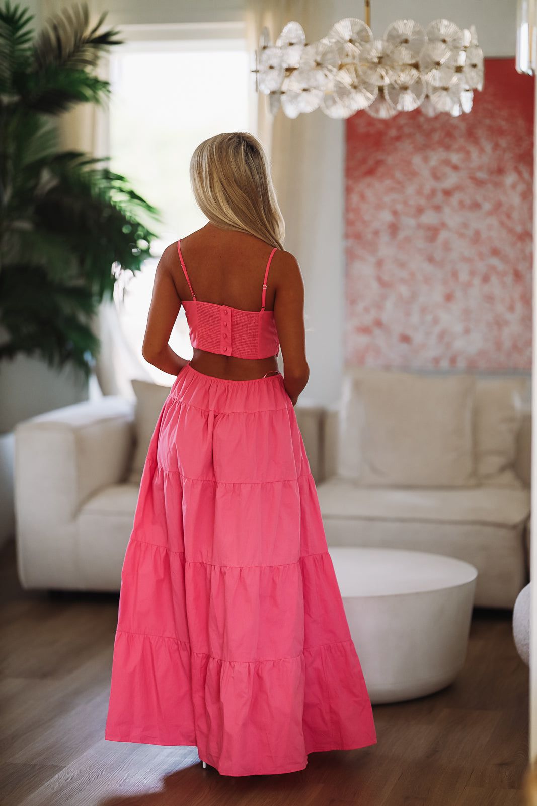 One Lucky Girl Maxi Dress - Pink-HAZEL & OLIVE-Small-