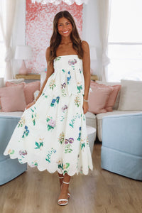 Palm Paradise Top - Ivory, Green and Purple-HAZEL & OLIVE IEI4417T-XSmall-