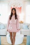 Pants Are Overrated Cardigan and Mini Skirt Set - Mauve Pink-HAZEL & OLIVE-Small-