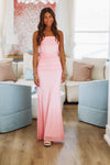 Peony Pink Maxi Dress - Pink-HAZEL & OLIVE-XSmall-