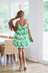 HAZEL & OLIVE Picnic Brunch Mini Dress - Green