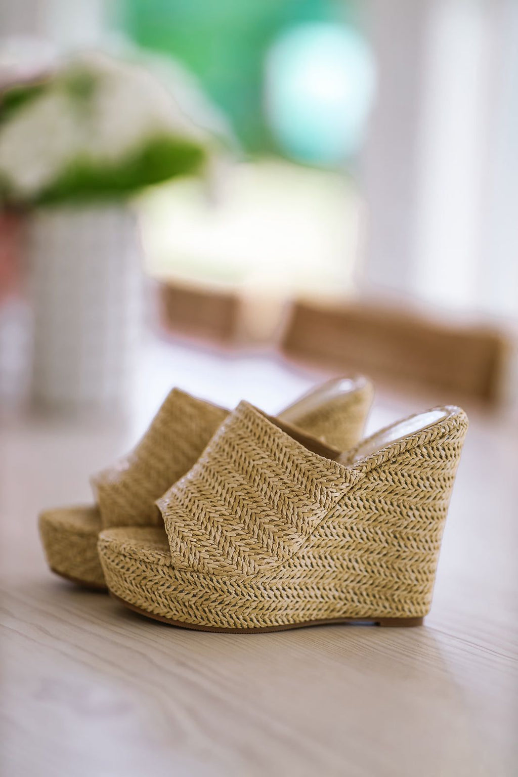 HAZEL & OLIVE Picture Perfect Wedges - Natural