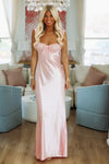 Pink Lace Maxi Dress - Pink-HAZEL & OLIVE-Medium-