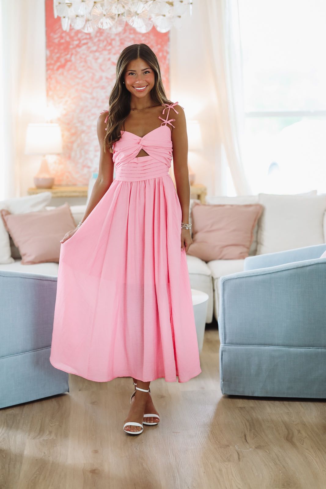 Pink Paradise Maxi Dress - Pink Hazel & Olive Pink Paradise Maxi Dress - Pink Hazel & Olive